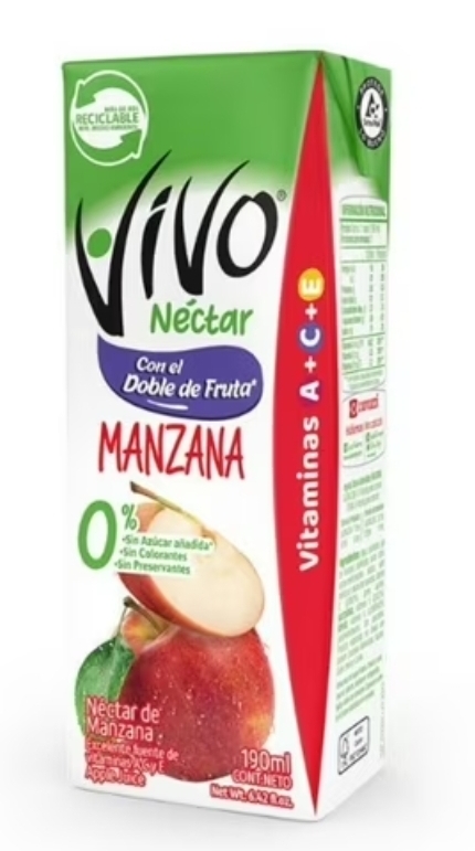 jugo manzana VIVO 190ml